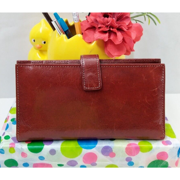 Gary's Leather Credit Card ID Window Bifold Wallet - Made in USA - Vintage - Picture 1 of 14